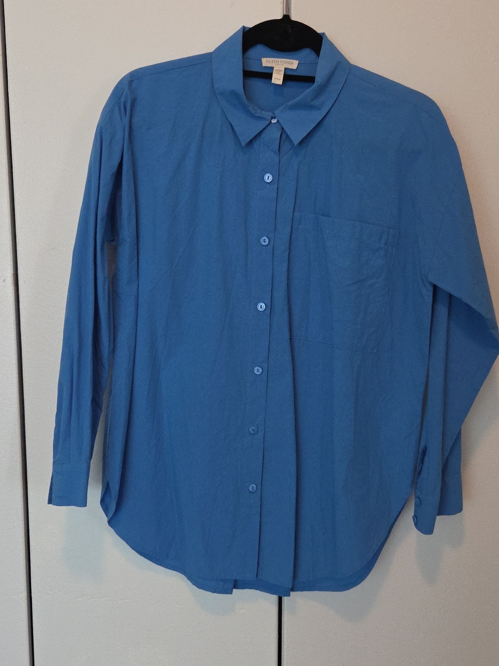 Eileen Fisher LS Shirt in Blue Sz 0